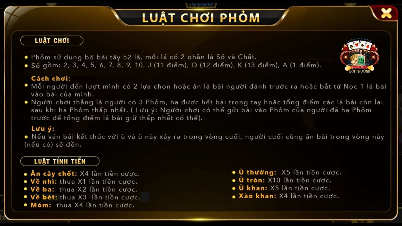 Chi tiết về cách chơi game bài Phỏm cho người mới