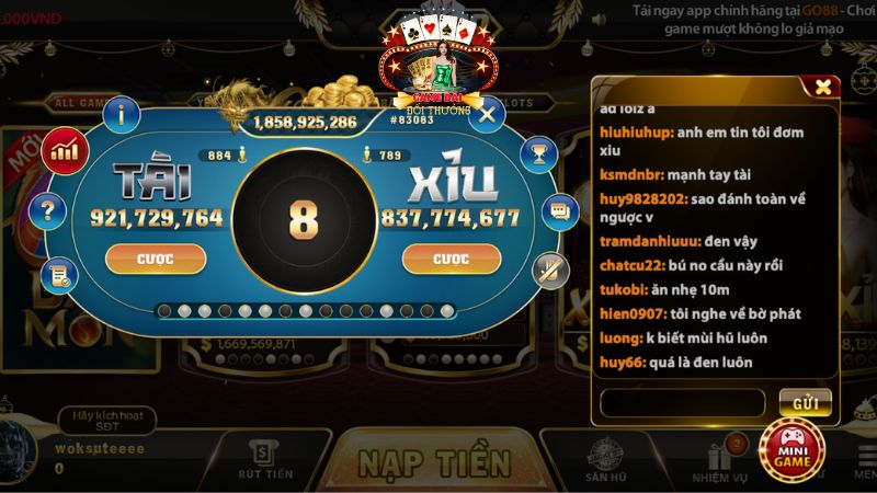 Luật chơi Tài Xỉu tại cổng game Go88 chi tiết