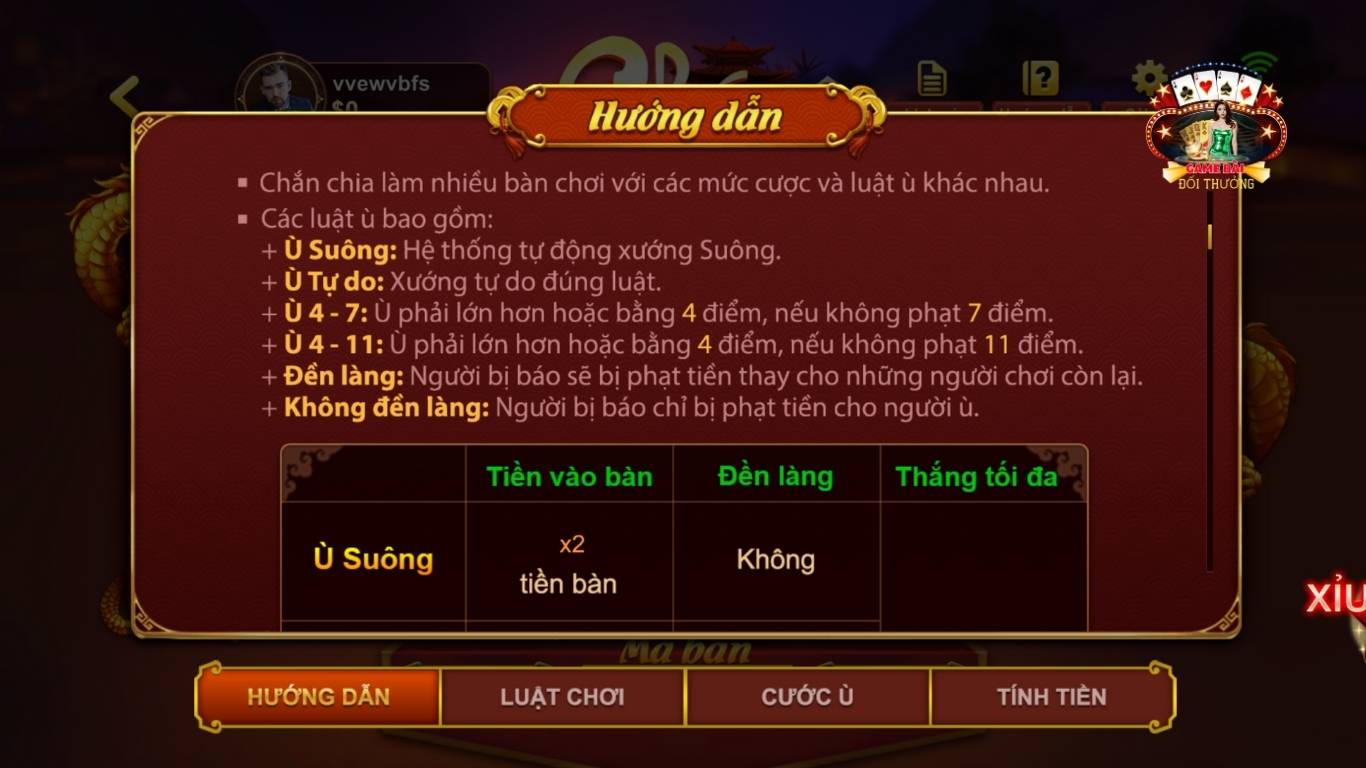 Quy định về cách chơi game bài Chắn