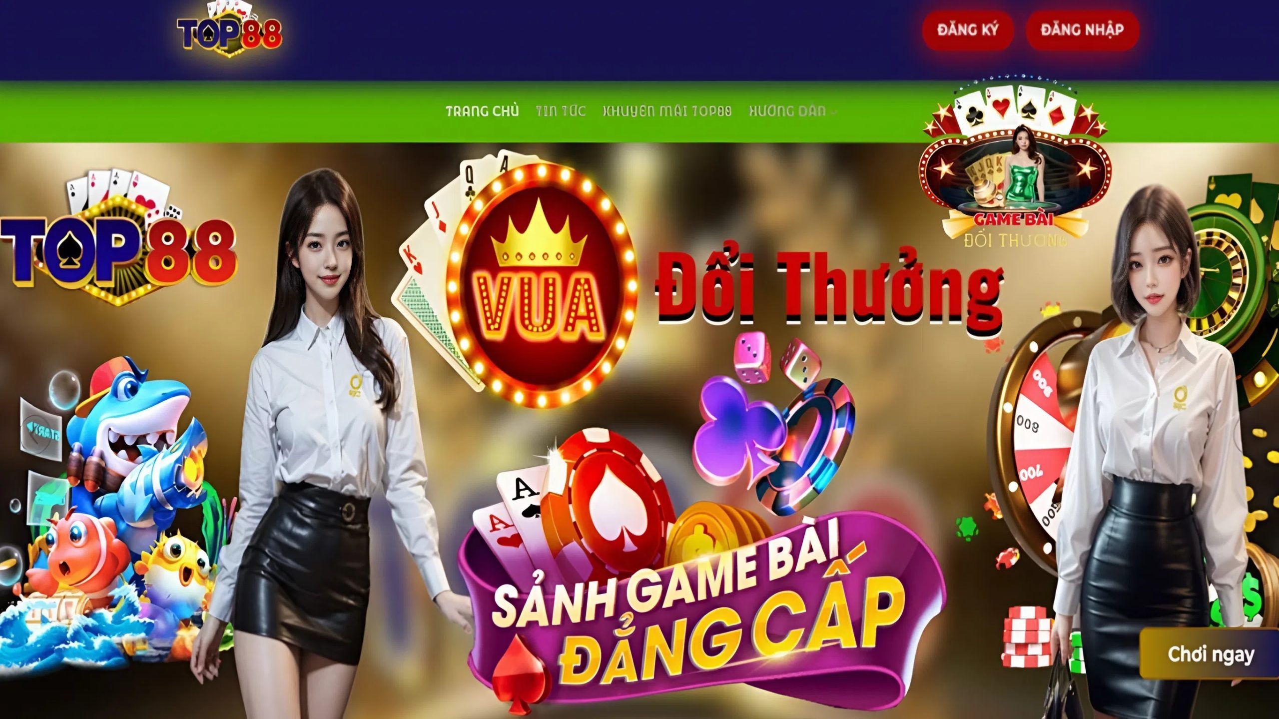Hệ thống trò chơi giải trí trên Top88