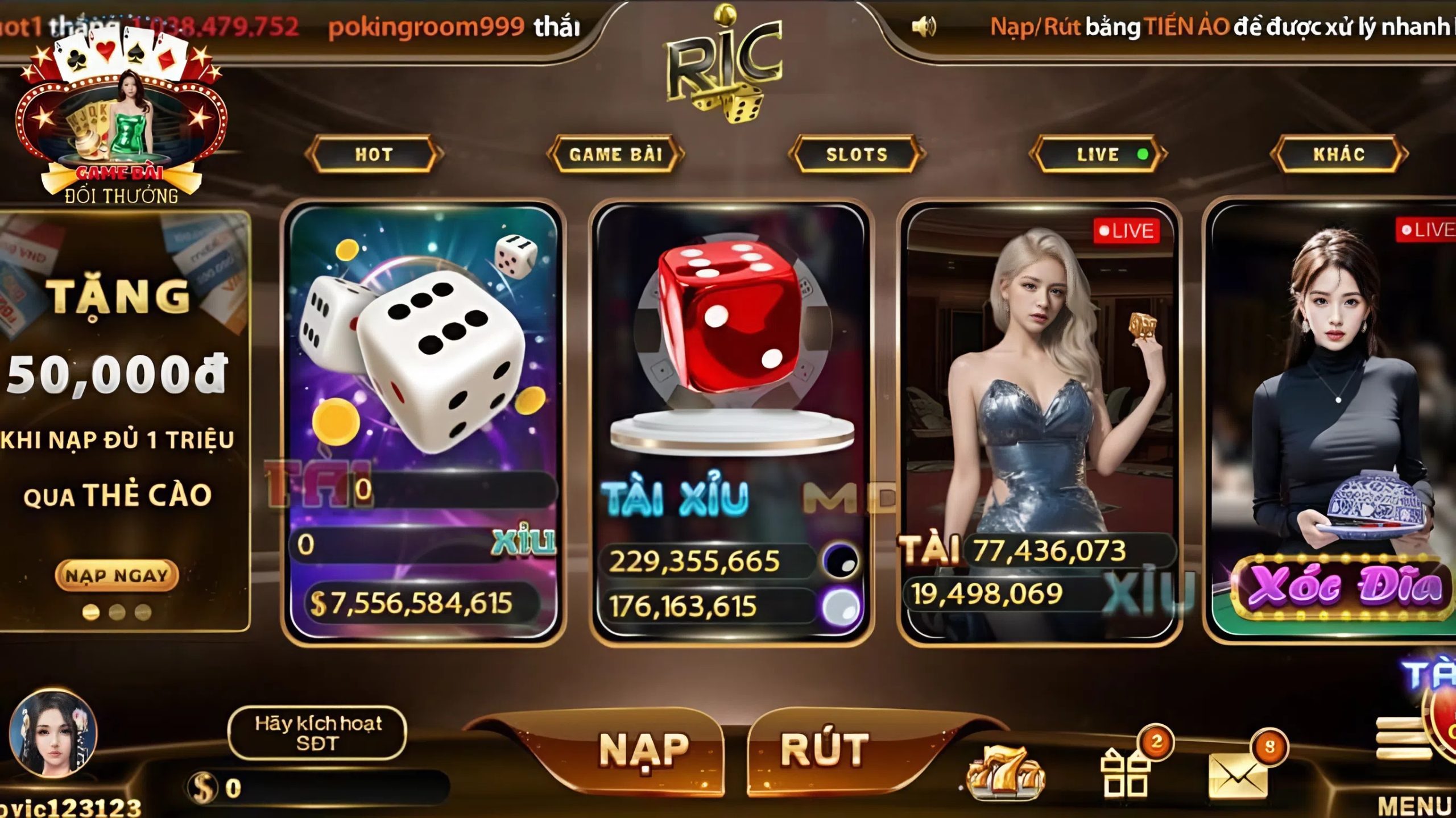 Khám phá hệ thống trò chơi đỉnh cao trên cổng game Ricwin
